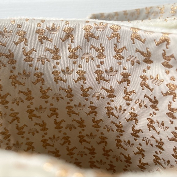 VTG Y2K Adidas Arosa High Tall Fur Leather Boots Ivory White Womens 8 RARE - Picture 10 of 12